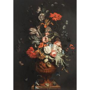 van HUYSUM Jan 1682-1749,FLOWERS IN A TERRACOTTA VASE,Waddington's CA 2023-07-13