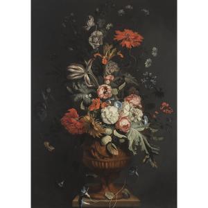van HUYSUM Jan 1682-1749,FLOWERS IN A TERRACOTTA VASE,Waddington's CA 2023-12-14