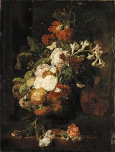van HUYSUM Jan 1682-1749,Huysum, J.
A Still Life of Flowers in a Vase,Christie's GB 1999-11-03