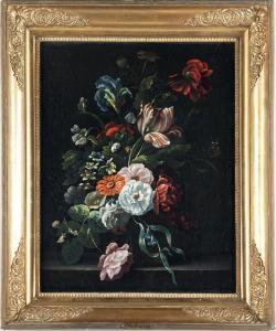 van HUYSUM Jan 1682-1749,Natura morta con vaso di fiori,Cambi IT 2023-11-30