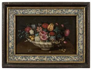 van KESSEL Ferdinand,Composition florale dans un plat de faïence,Beaussant-Lefèvre 2022-02-10