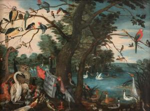 van KESSEL Ferdinand 1648-1696,Concert d'oiseaux,Artcurial | Briest - Poulain - F. Tajan 2022-11-09