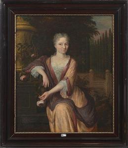 van KESSEL Willem 1600-1700,Portrait d\’une dame de qualité,1726,VanDerKindere BE 2021-10-12