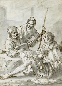 VAN LAAR PETER 1613-1664,Musicians,Galerie Koller CH 2010-03-22