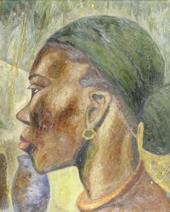 VAN LANCKER JOS 1908-1987,Portrait d'Africaine,Saint Germain en Laye encheres-F. Laurent 2017-12-03