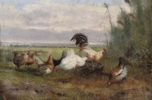 van LEEMPUTTEN Jef Louis 1865-1948,Poultry in a meadow,Christie's GB 2009-03-19