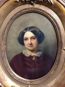 VAN LERIUS Joseph 1823-1876,Portrait de femme au camée,Millon & Associés FR 2019-05-24