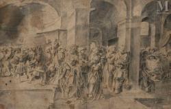 VAN LEYDEN Aertgen, Aert Claesz,Scène de banquet dans un palais,Millon & Associés 2024-11-26