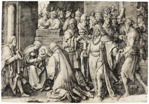 Van LEYDEN Lucas 1494-1533,ADORATION OF THE MAGI (BARTSCH37),1513,Sotheby's GB 2018-03-27