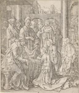 Van LEYDEN Lucas 1494-1533,Esther before Ahasueras,1518,Swann Galleries US 2024-04-18