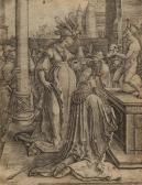 van LEYDEN Lucas 1494-1533,Solomon's Idolatry,1514,Hindman US 2021-05-05
