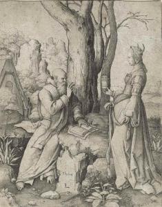 Van LEYDEN Lucas 1494-1533,The Temptation of Saint Anthony,1509,Christie's GB 2016-04-14