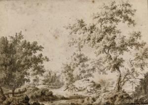 van LIENDER Paulus,A wooded landscape with shepherds and their cattle,Christie's 2010-12-14