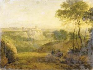 van LINT Giacomo 1723-1790,Paesaggio laziale,Christie's GB 2000-12-04