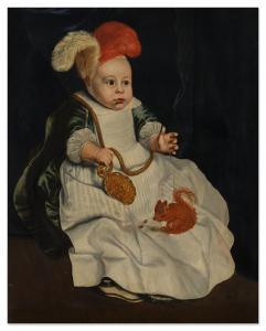 van LINT Peter 1609-1690,Portrait of a child with a red squirrel,Sotheby's GB 2023-01-27