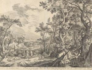 van LONDERSEEL Jan 1578-1624,Landscape with Jacob and Rachel at the well,Palais Dorotheum 2022-09-28
