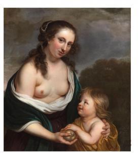 van LOO Jacob 1614-1670,A mother and son as Venus and Cupid,1670,Palais Dorotheum AT 2022-11-09