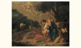 van LOO Jean Baptiste 1684-1745,moïse et le buisson ardent,Tajan FR 2003-06-25