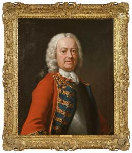 van LOO Jean Baptiste,Portrait of General William Hargrave, half length,,Brunk Auctions 2024-01-10