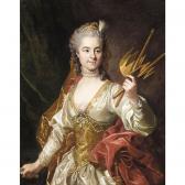 Van LOO Louis Michel,portrait of mademoiselle geneviève de malboisière ,1746,Sotheby's 2003-07-10