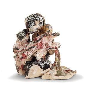VAN LUNEN CLÉMENCE 1959,Sculpture modelée en terre blanche évoquant une mo,2011,Tajan FR 2017-07-06