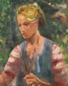 VAN LYSEBETTEN CLEMENT 1921-1996,Portrait of a woman,Bernaerts BE 2009-10-19