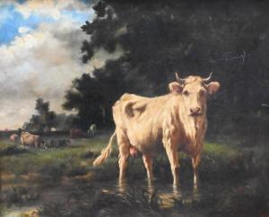 van MARCKE DE LUMMEN Emile 1827-1890,landscape with cows,Nadeau US 2023-01-28