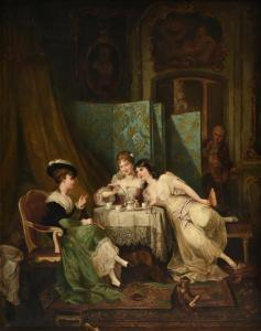 van MARCKE Jean Baptist,Three Ladies Reading a Letter During Tea,Simpson Galleries 2020-02-15
