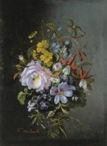 van MARCKE ROBERT Julie Palmyre 1801-1875,Nature morte aux fleurs,Hotel Des Ventes Mosan 2014-12-17