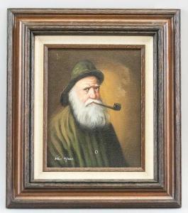 van MEER Charles 1810-1868,Featuring a portrait of an old man with a pipe,888auctions CA 2020-11-19