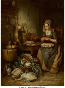 van MEER Charles 1810-1868,The larder,1844,Heritage US 2019-06-07
