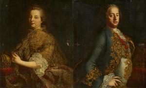 van MEYTENS Martin 1695-1770,Porträts der Kaiserin Maria Theresia und des Kaise,Van Ham 2024-01-30