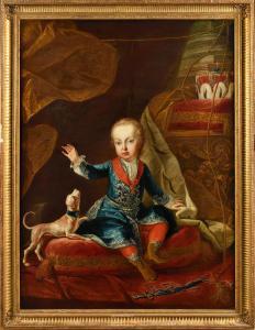 van MEYTENS Martin 1695-1770,Portrait de l'archiduc Joseph enfant, futur empere,Osenat FR 2023-01-22