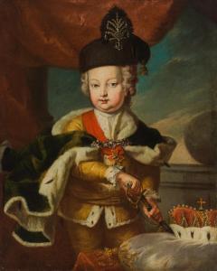 van MEYTENS Martin 1695-1770,Portrait of Archduke Joseph II as an Infan,1745,im Kinsky Auktionshaus 2022-12-06