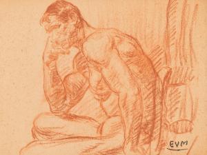 van MIEGHEM Eugeen 1875-1930,Seated male nude,De Vuyst BE 2018-05-19