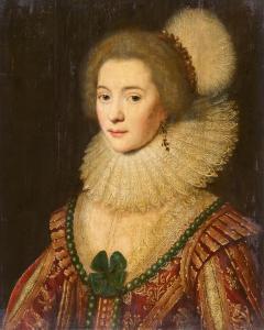 van MIEREVELT Michiel Jansz.,Amalia von Solms-Braunfels at the age of 20,1622,Lempertz 2022-11-19