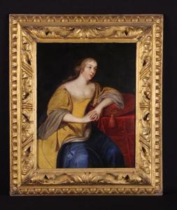 van MIERIS Frans I 1635-1681,Portrait of an elegant lady belie,17th Century,Wilkinson's Auctioneers 2022-02-27