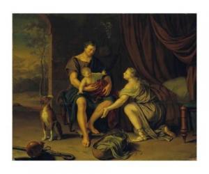 van MIERIS Frans II 1689-1763,Mithridatès présentant le jeune Cyrus à sa femme,Christie's 2017-09-19