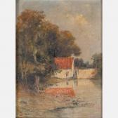 van MILLETT George Horn 1864-1952,River Landscape with Cottage,Gray's Auctioneers US 2022-02-09