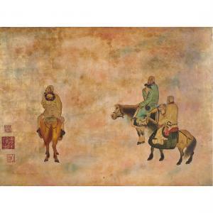 VAN MINH NGUYEN 1930-2014,Three Riders,Clars Auction Gallery US 2023-08-11