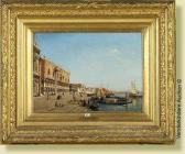 van MOER Jean Baptiste 1819-1884,Vue de Venise animé,VanDerKindere BE 2007-06-12