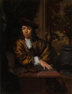 van MUSSCHER Michiel 1645-1705,Portrait of an artist,Sotheby's GB 2023-10-06