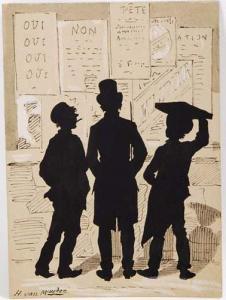 van MUYDEN Henri 1860-1936,Trois silhouettes,Piguet CH 2007-03-14