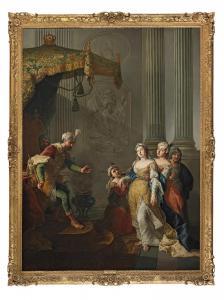 van MYTENS Marten II 1695-1770,Esther swooning before Ahasuerus,Bonhams GB 2022-04-12