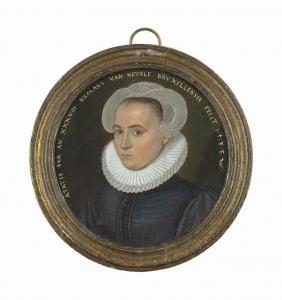 VAN NEVELE Nicolas 1584-1588,Portrait of a lady,1588,Christie's GB 2016-07-08
