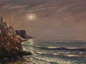 van NIEKERK Carl Cornelis 1897-1984,Moonlit Seascape,5th Avenue Auctioneers ZA 2016-12-04