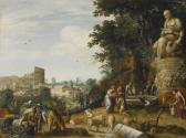 Van NIEULANDT Willem II,A CAPRICCIO VIEW OF ROME WITH THE COLOSSEUM AND RE,Sotheby's 2015-06-04