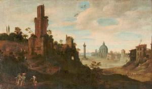 Van NIEULANDT Willem II 1584-1635,An extensive landscape,Christie's GB 2007-01-30