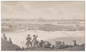 van NOORDE Cornelis,A view of Haarlem seen from 'De Blinkert' in the D,1762,Sotheby's 2023-01-25