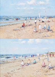 VAN NOORT Alexander Frederic 1953,Scènes de plage animées,Horta BE 2022-09-05